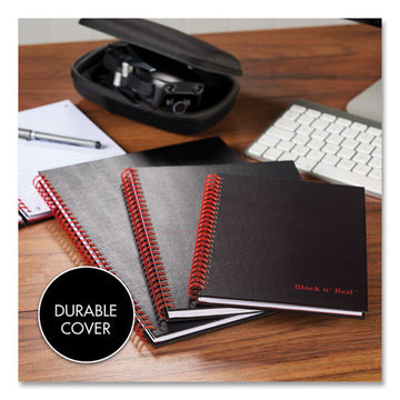 Black n' Red™ Twinwire Hardcover Notebook, 1 Subject, Wide-legal Rule, Black Cover, 8.25 X 5.88, 70 Sheets freeshipping - TVN Wholesale
